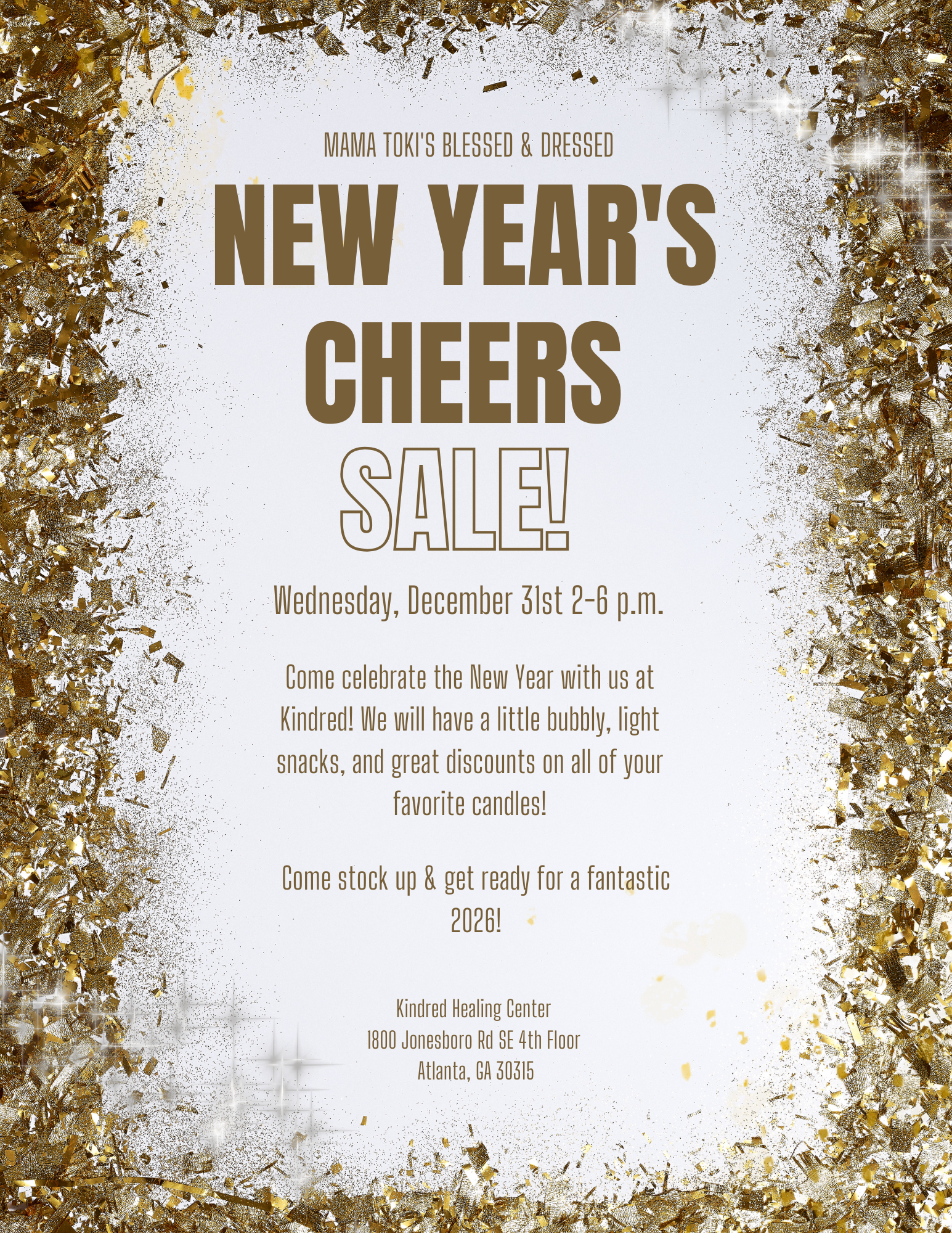 Mama Toki’s New Year’s Cheers Sale
