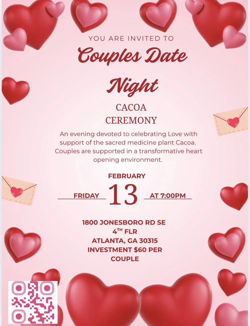 Couples Cacao Experience w/Amethyst & Rose