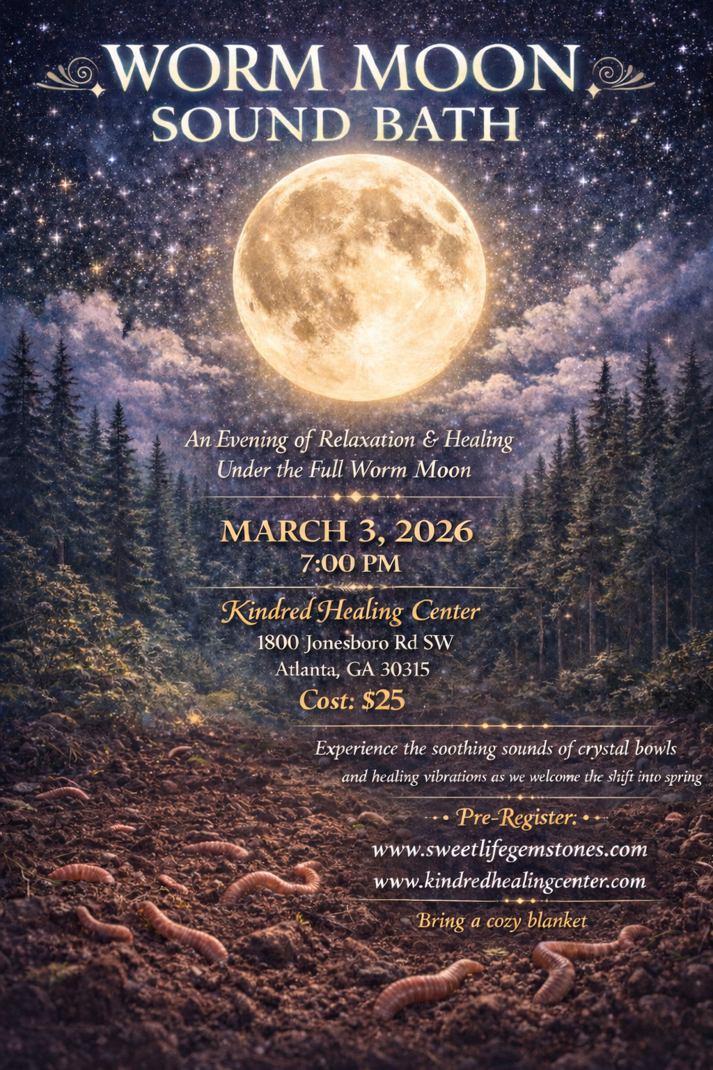 Worm Moon Sound Bath by LOTUS