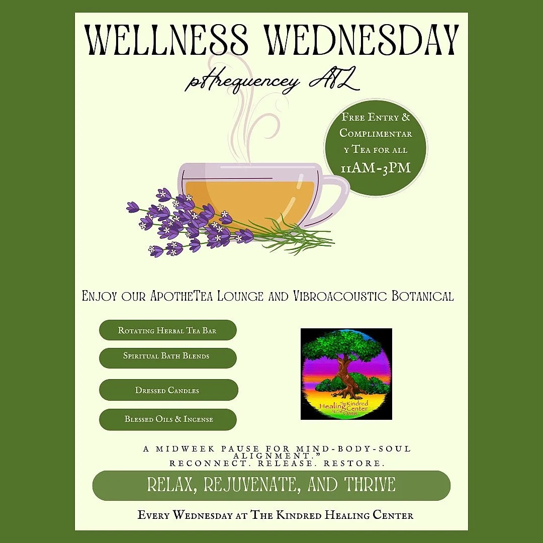 Wellness Wednesday is tomorrow! Make sure you are in the building! Come vibe, sip your complimentary tea and RELAX. 😌 #WELLNESSWEDNESDAY