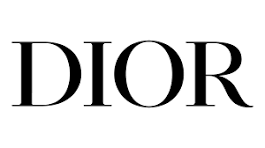 Dior logo in black text on a white background
