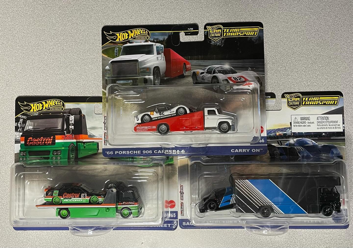 Hot Wheels Team Transport Mix 2 96 Honda Accord, 66 Porsche 906 Carrera 6, Sauber-Mercedes C9
In stock now at www.jdmdiecast.com  #hotwheels #teamtransport #diecast #diecastcollector