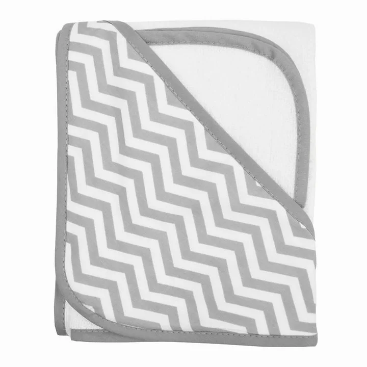 Terry Hooded Towel and Washcloth Set Made from Organic Cotton