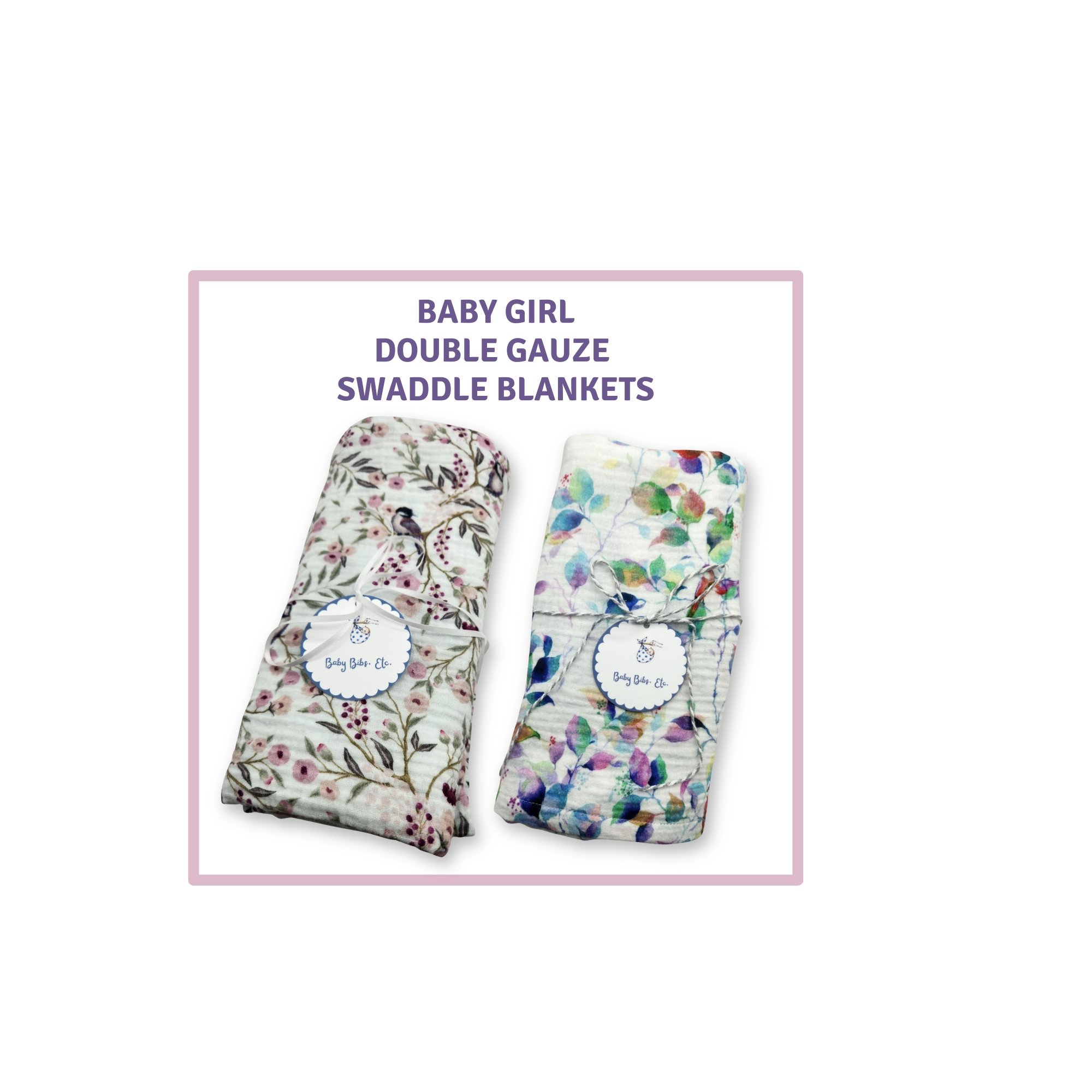 New! Baby Girl Gauze Swaddle Blankets