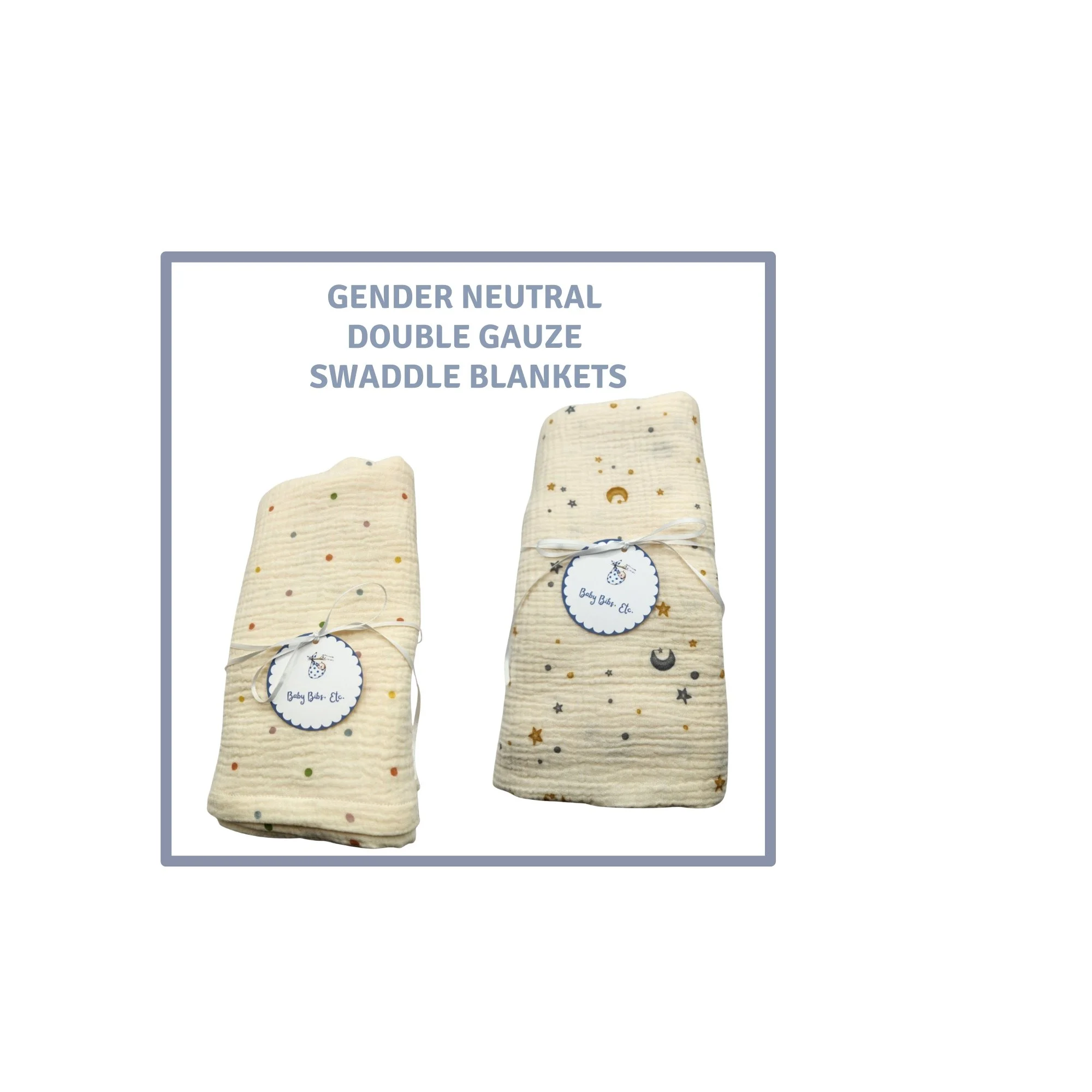 Gender Neutral Gauze Swaddle Blankets