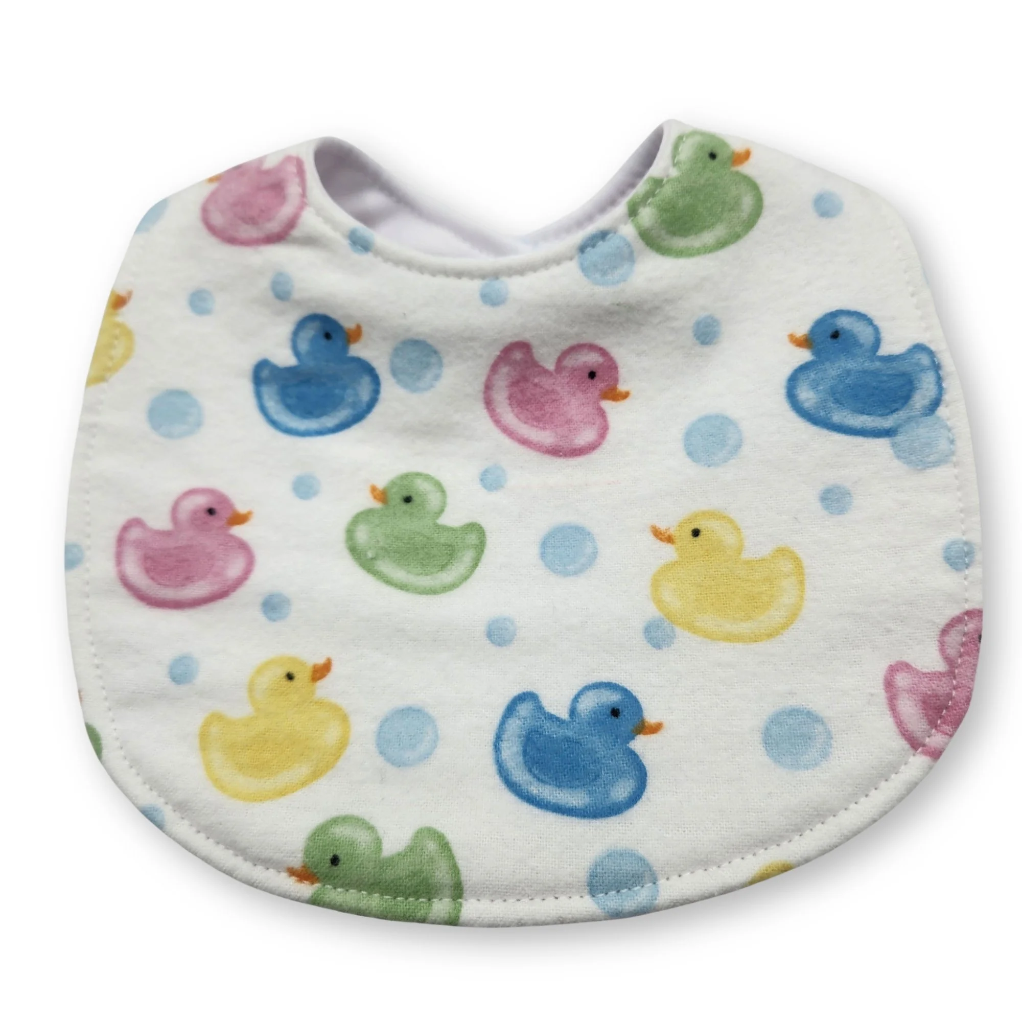 Waterproof PUL & Flannel Bib for Babies with Kam Snap Closure