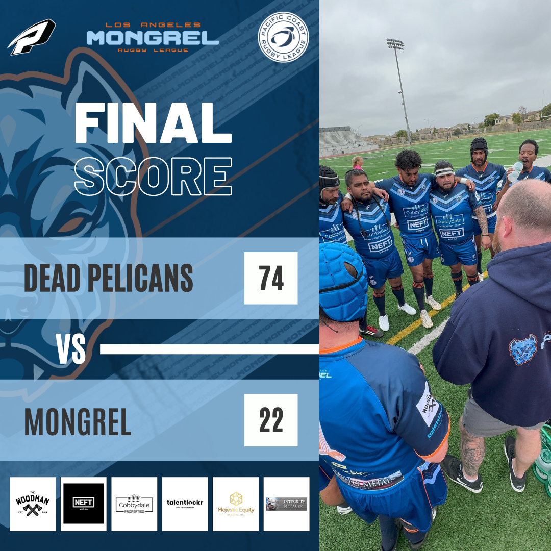 Dead Pelicans vs Mongrel Men’s Game
