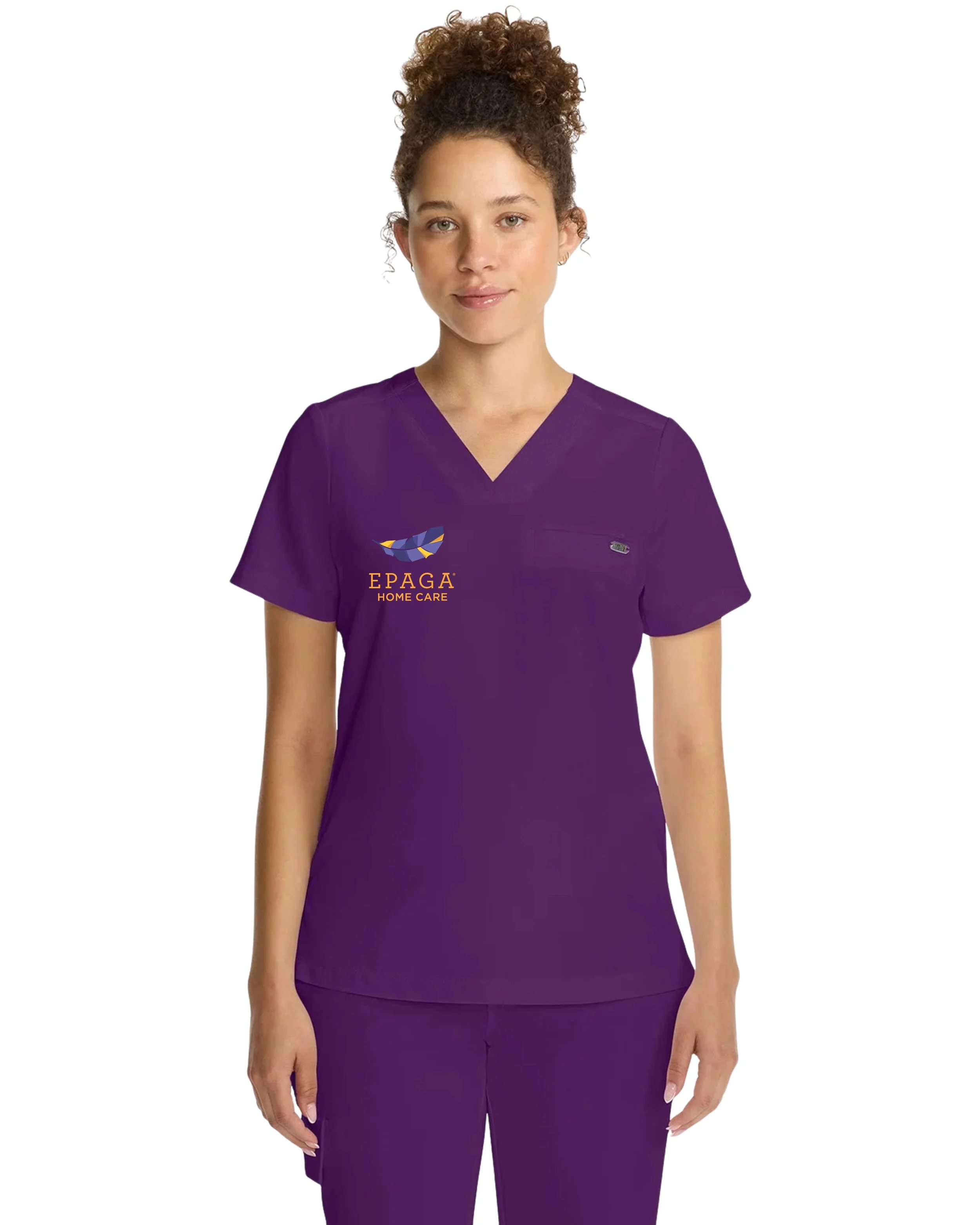 EPAGA Scrub Top Purple