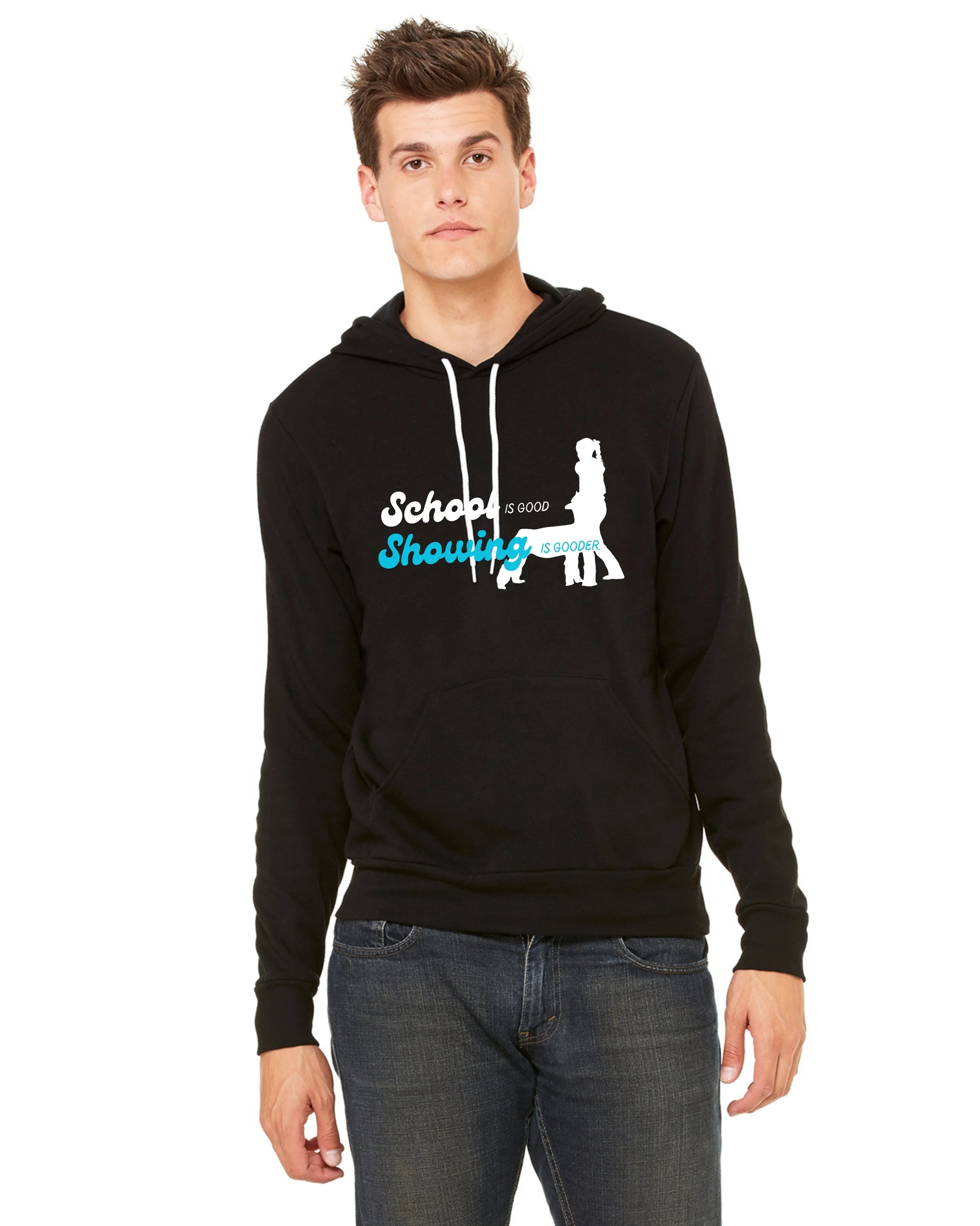 Showing Is Gooder Hoodie Front - Black.jpg