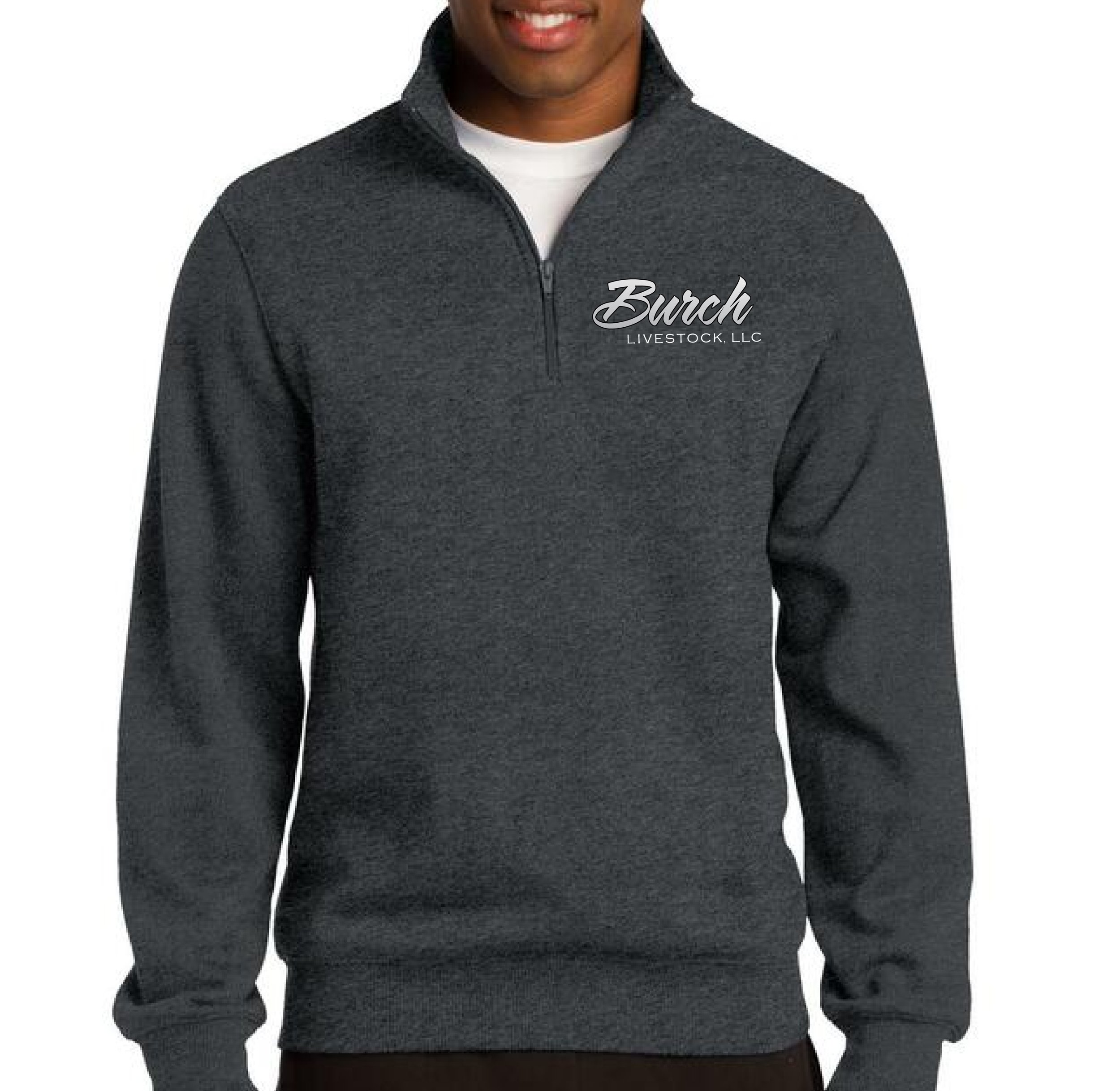 QuarterZip - Graphite Heather - Logo.jpg