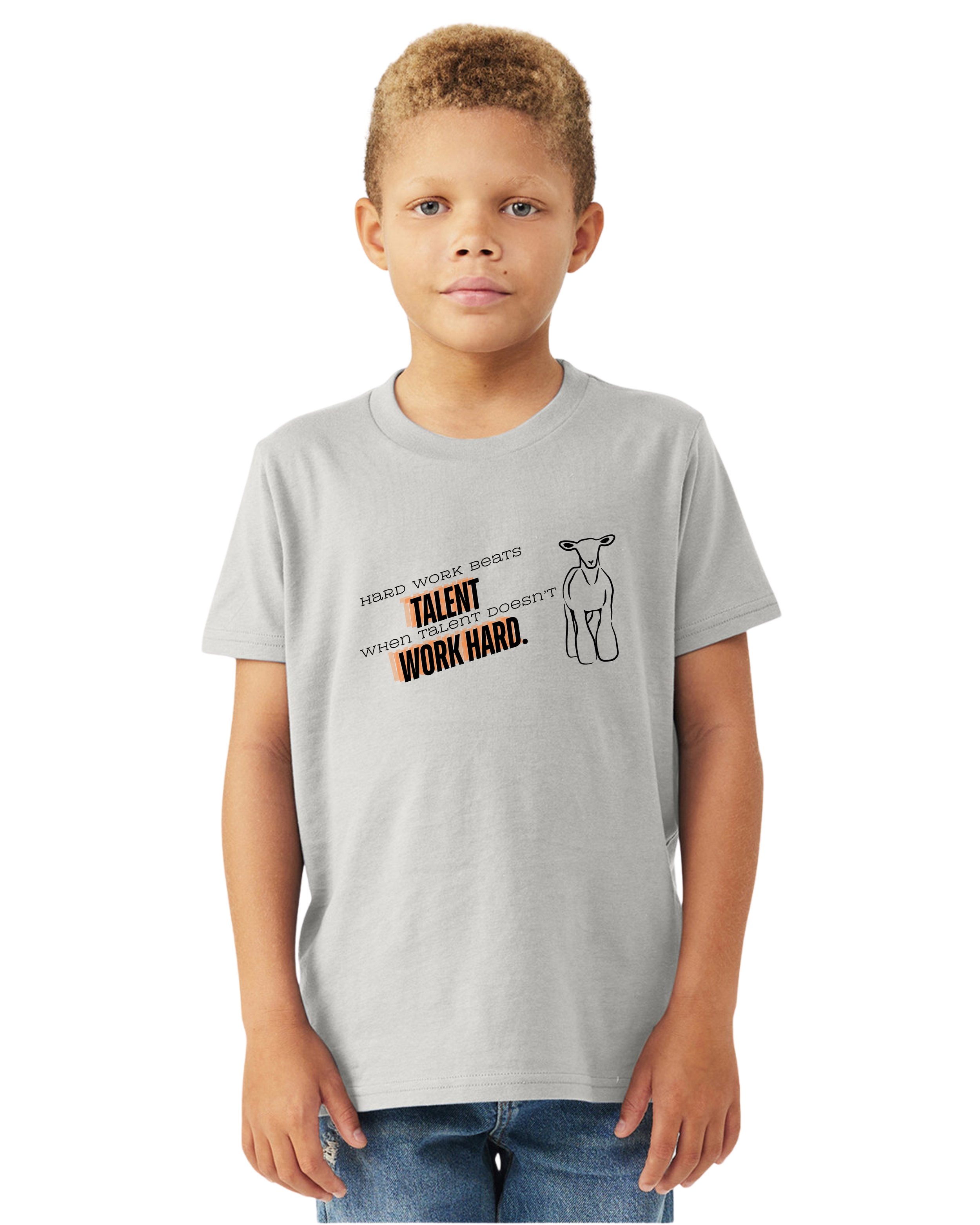 Hard Work Youth Tee Front - Silver.jpg