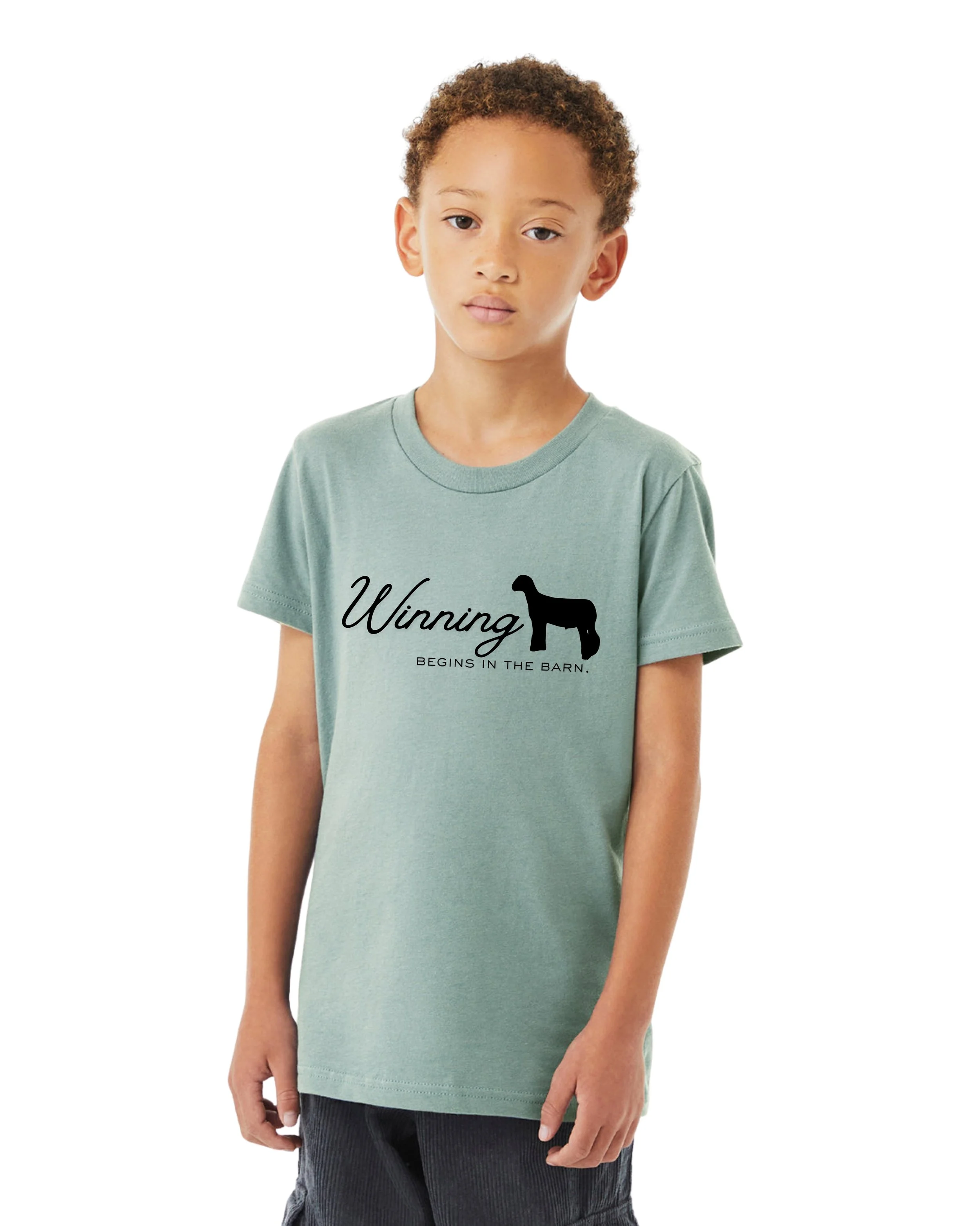 Winning Begins In The Barn Youth Tee Front - Dusty Blue.jpg
