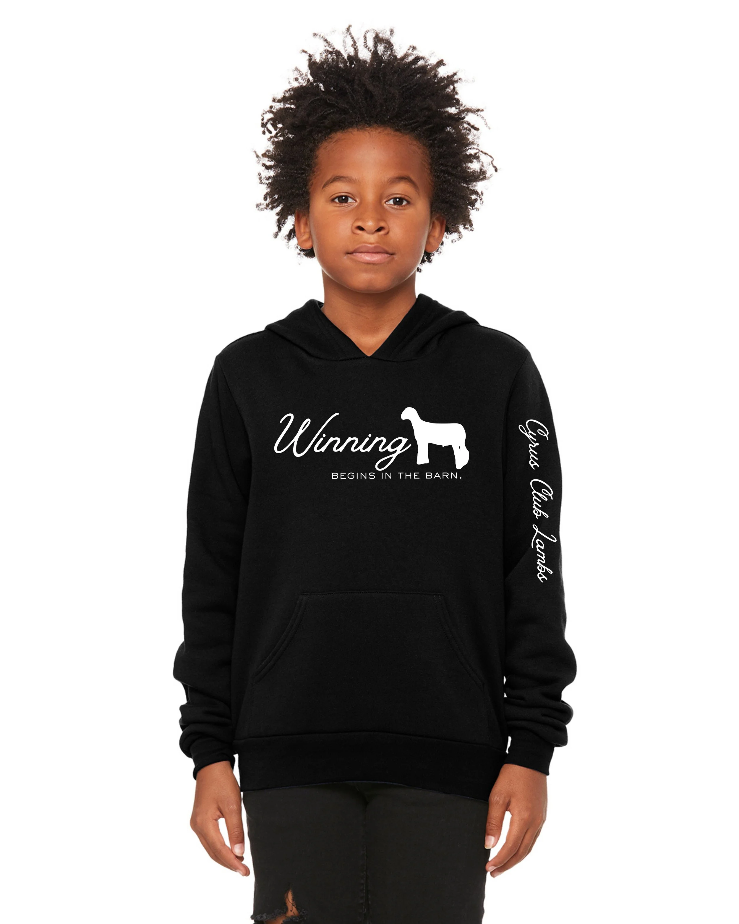 Winning Begins In The Barn Youth Hoodie Black.jpg
