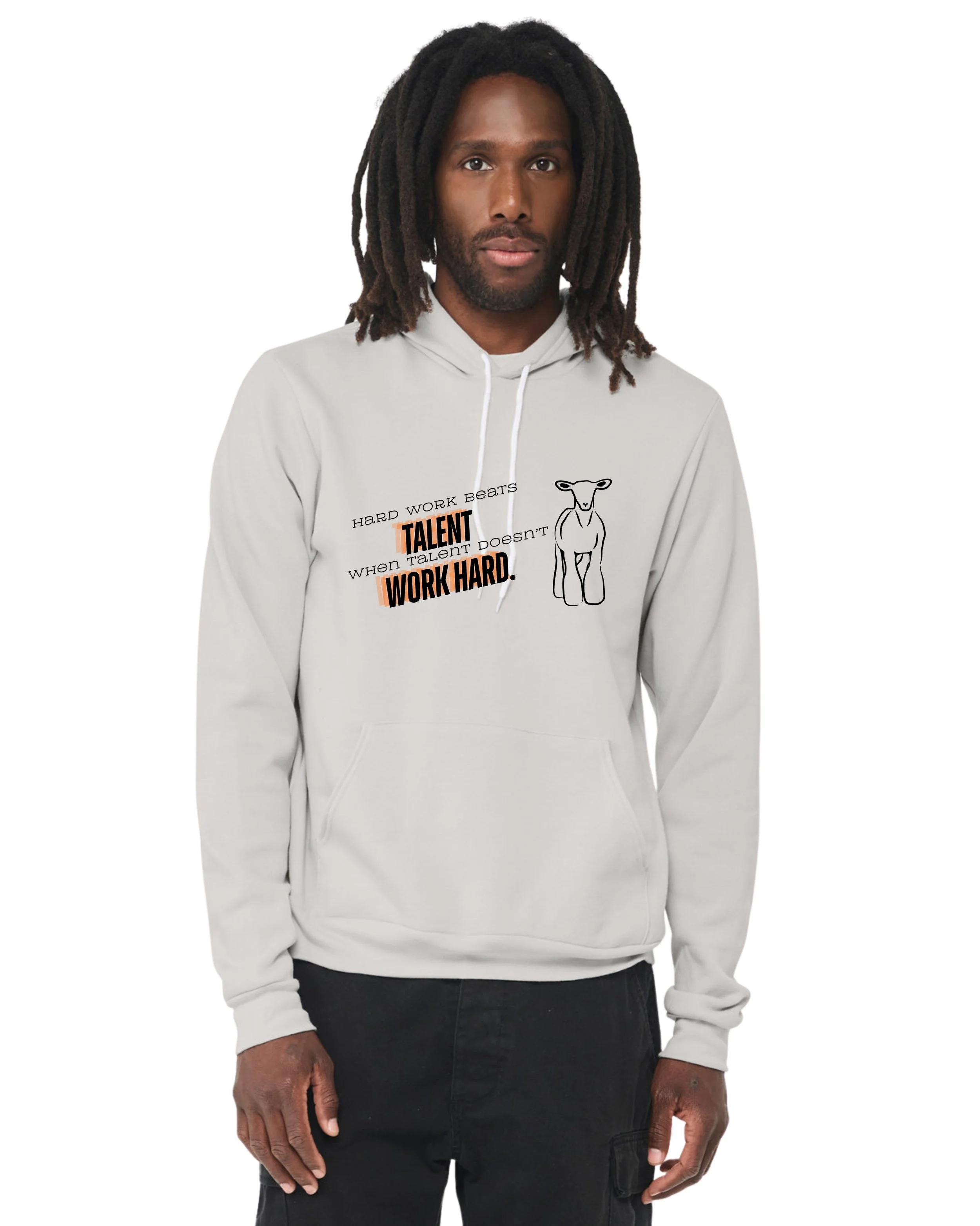 Hard Work Hoodie Front - Silver.jpg