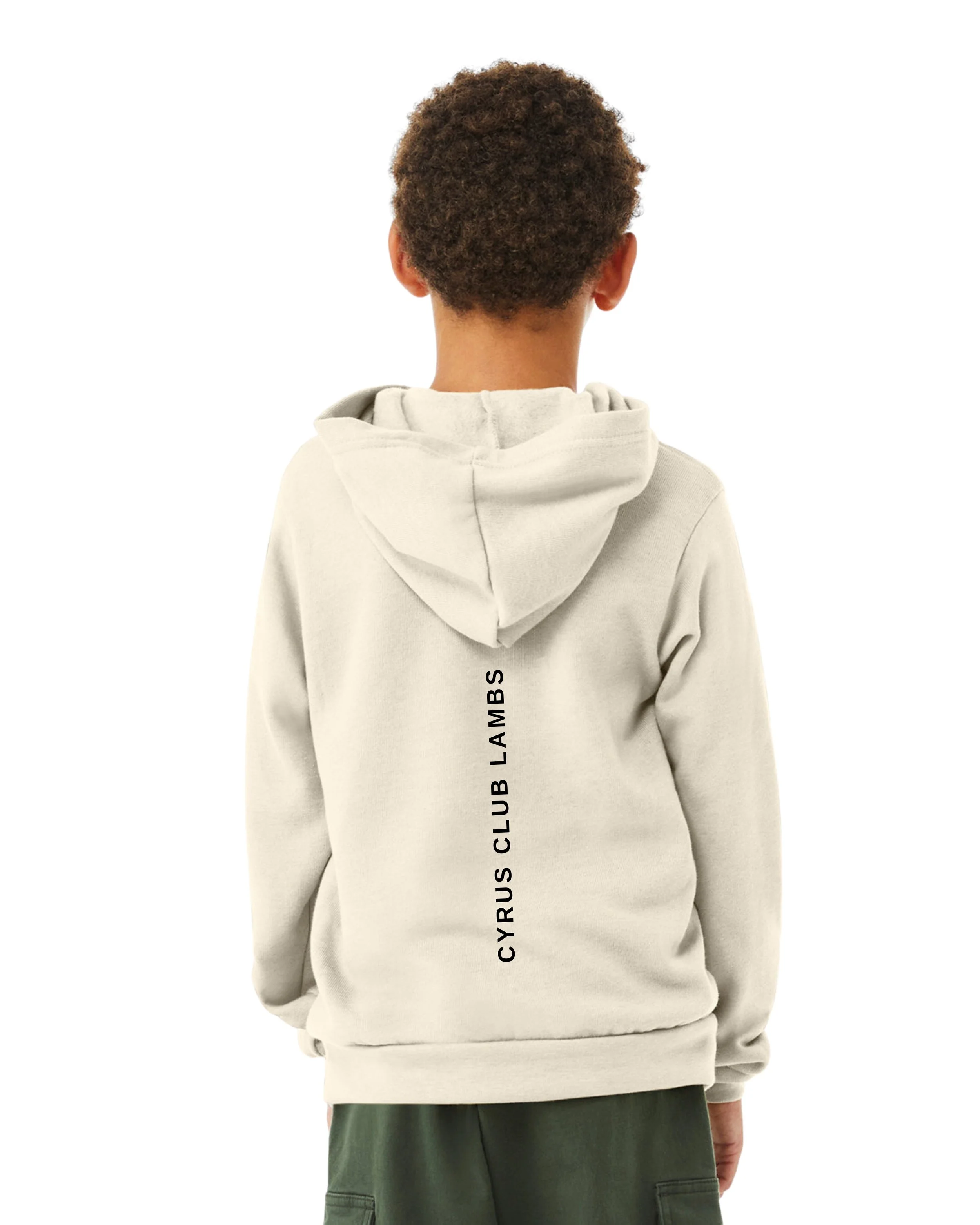 No Days Off Youth Hoodie Back - Natural.jpg