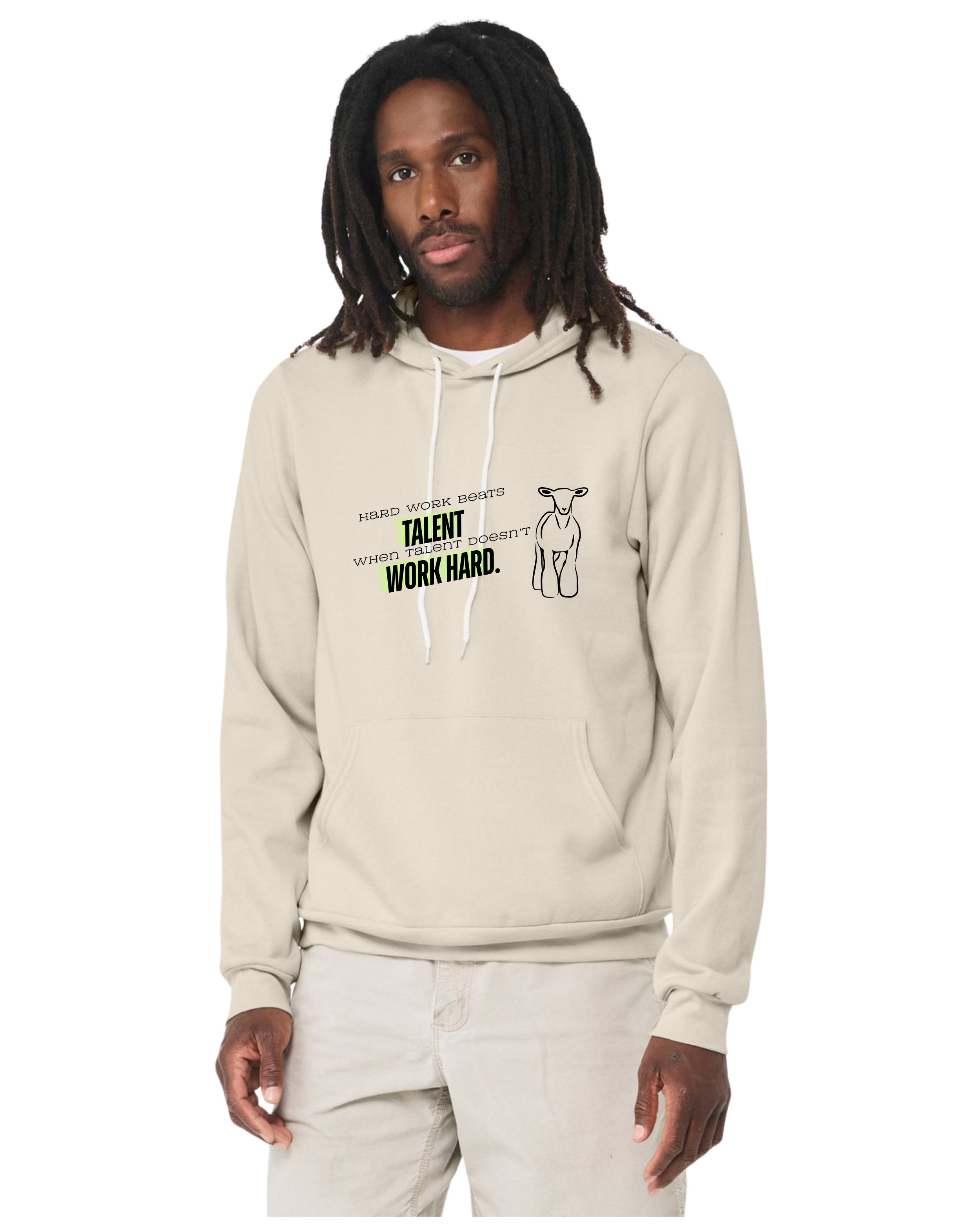 Hard Work Hoodie Front - Dust.jpg