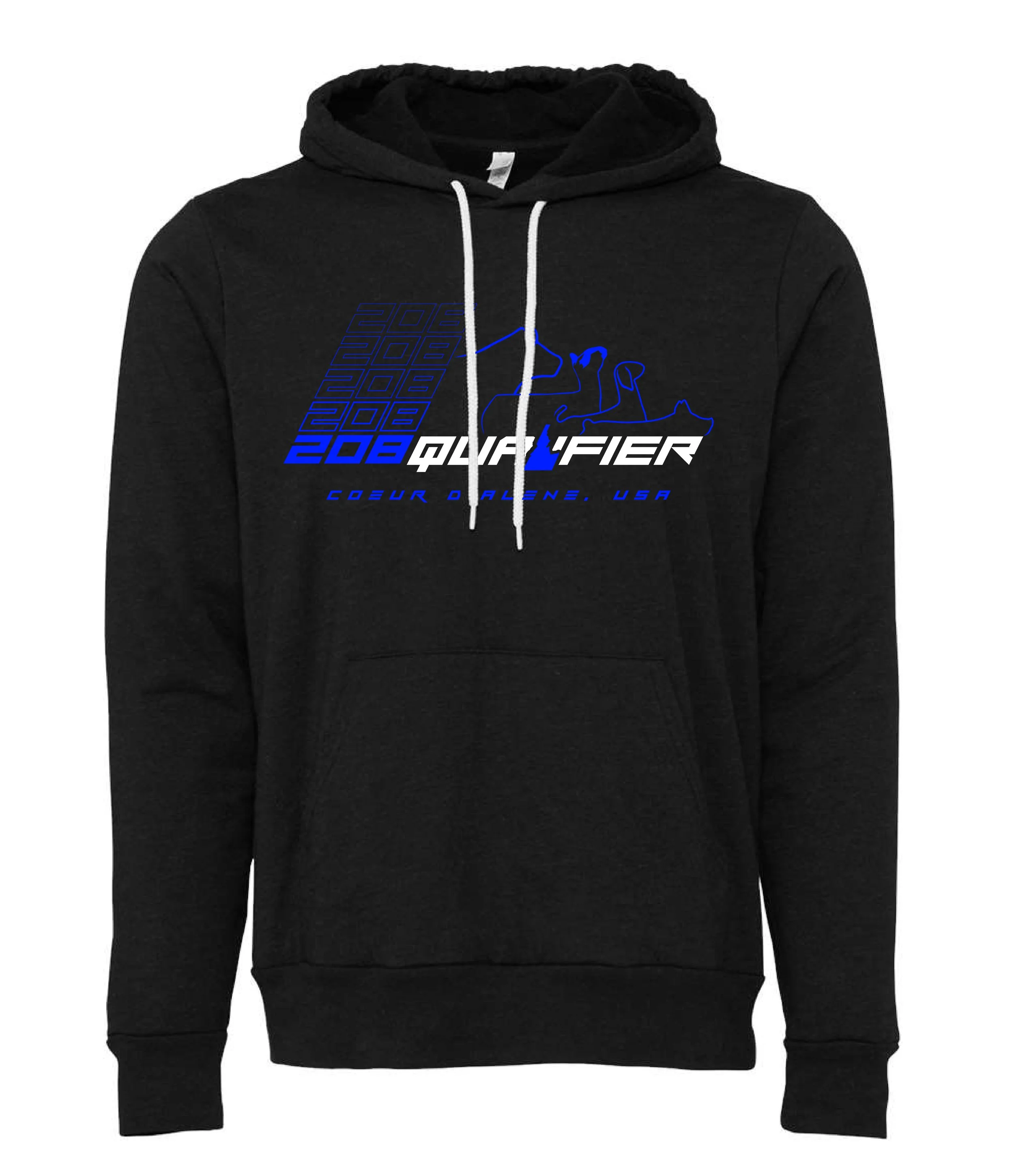 208 Fleece Hoodie - Black Heather