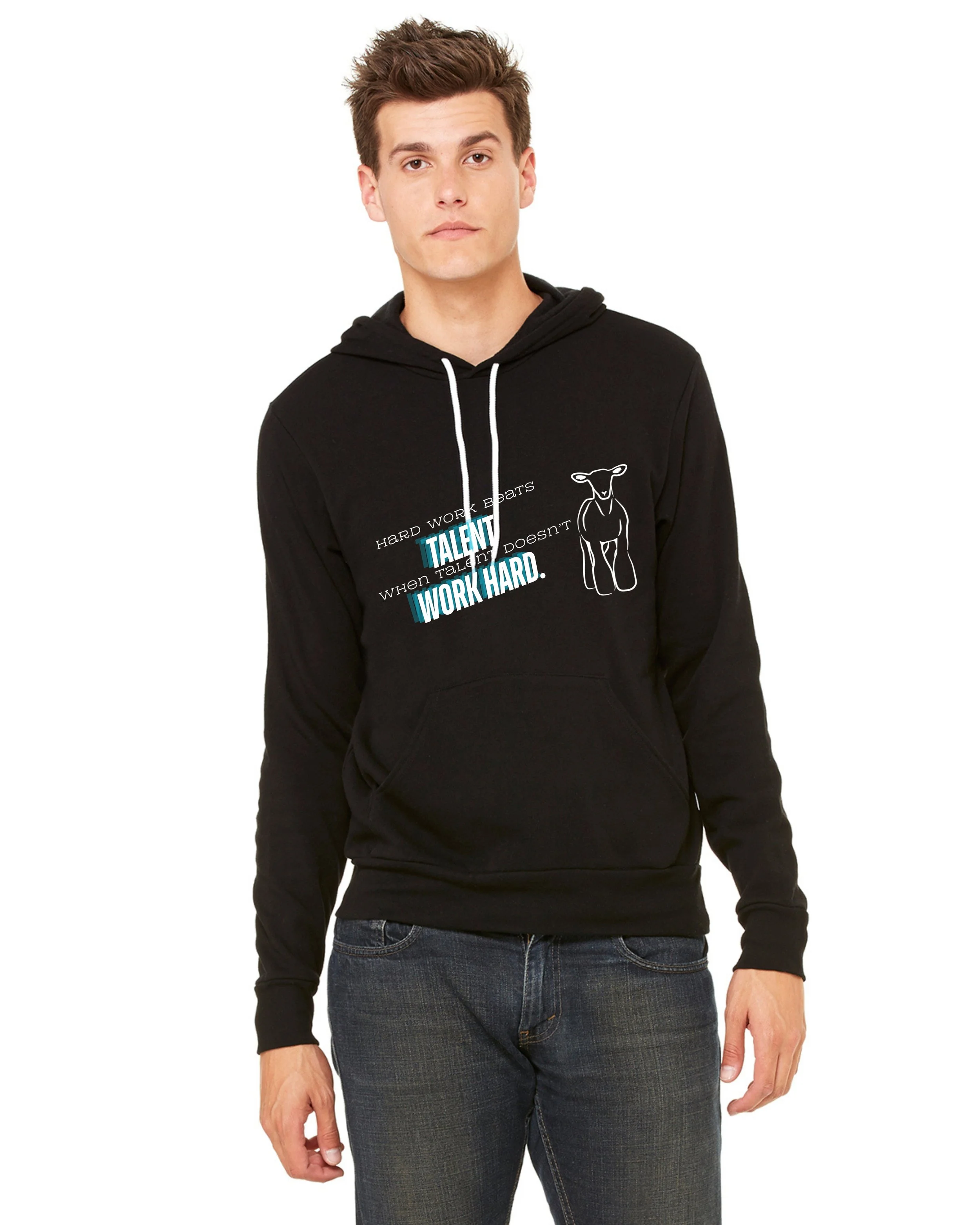 Hard Work Hoodie Front - Black.jpg