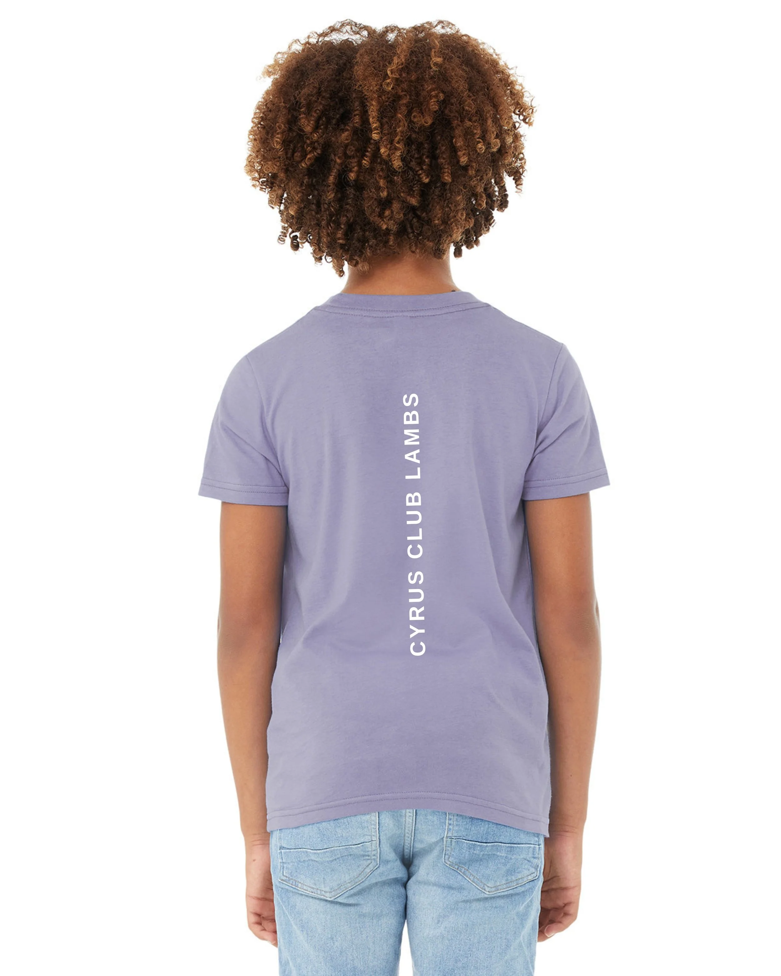 No Days Off Youth Tee Back - Lavender.jpg
