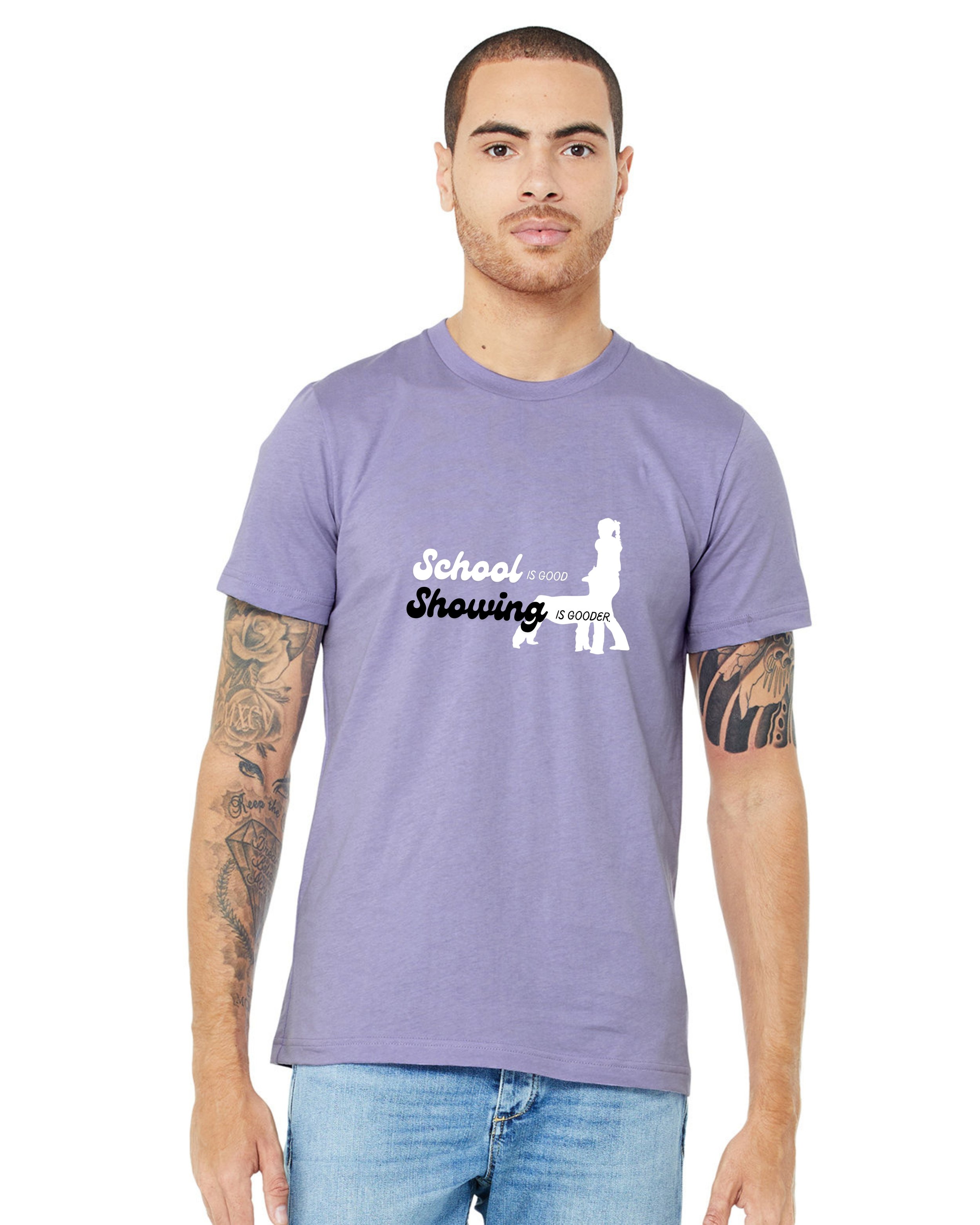 Showing Is Gooder Front - Lavender.jpg