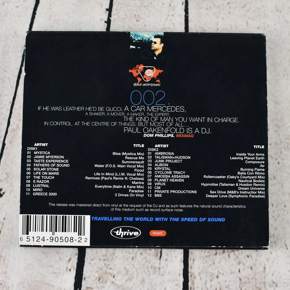 Paul Oakenfold – Global Underground 002: New York - 2x CD 1998