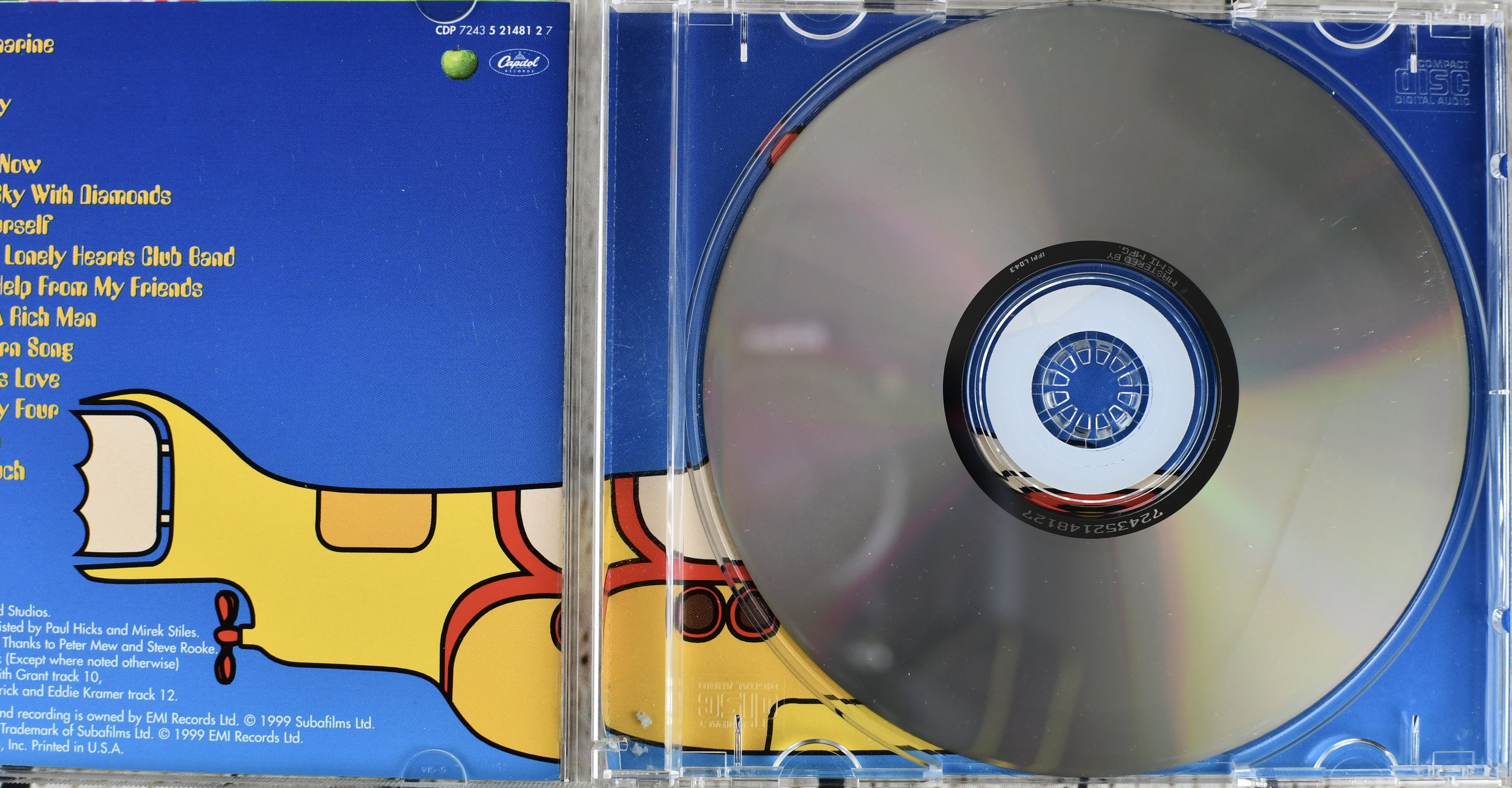 The Beatles – Yellow Submarine Songtrack, CD, VG, 1999 — Spin N
