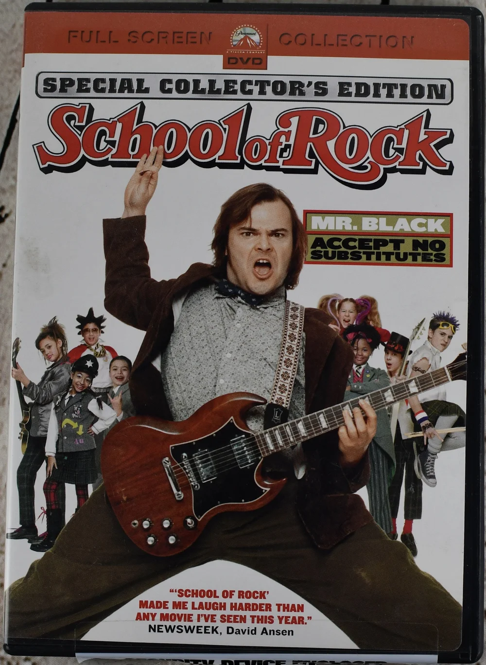 School of Rock (Full Screen), DVD, 2003 — Spin N Round Music