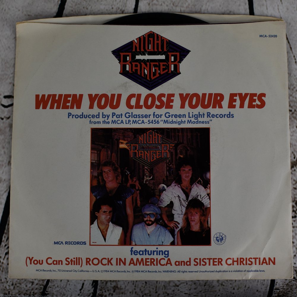 Night Ranger When You Close Your Eyes 通販