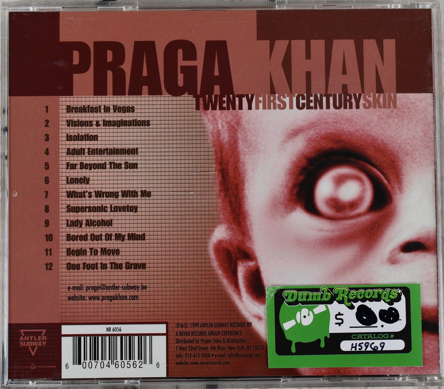 Praga Khan – Twenty First Century Skin, Never Records – NR 6056,  Antler-Subway – NR 6056 — Spin N Round Music & Collectibles