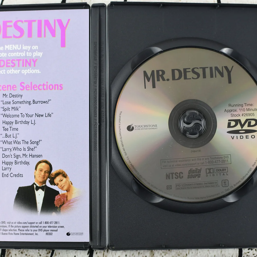 Mr. Destiny, DVD, 1990 — Spin N Round Music & Collectibles
