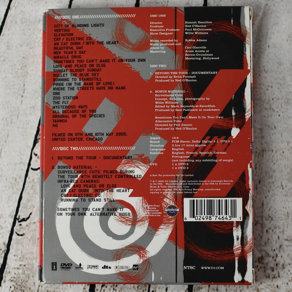 U2 – Vertigo 2005 // U2 Live From Chicago, DVD, 2005 — Spin N