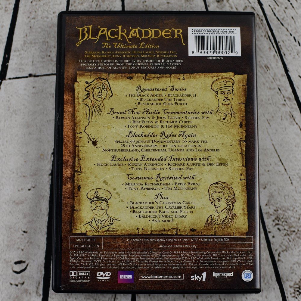 Black Adder: Remastered (The Ultimate Edition), DVD, 2009 — Spin N