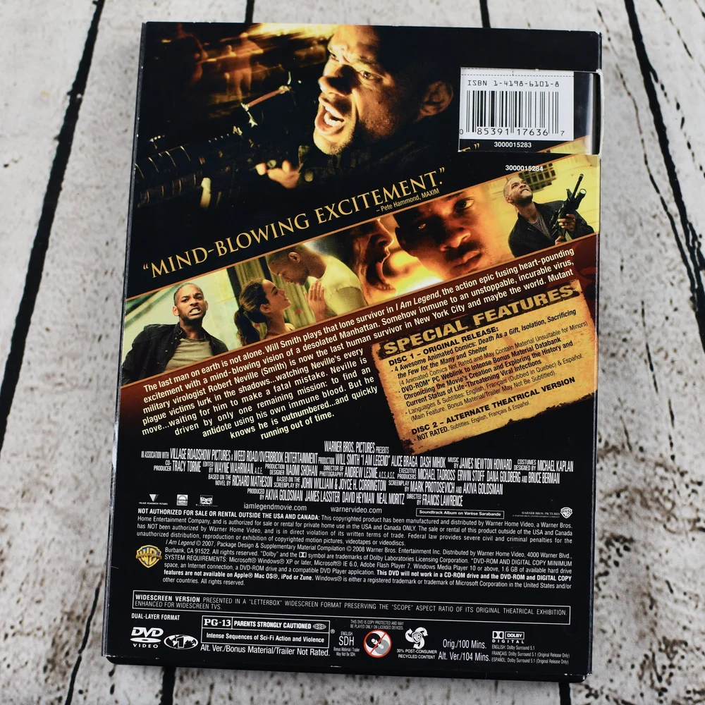 I Am Legend (Widescreen Two-Disc Special Edition), DVD, 2008