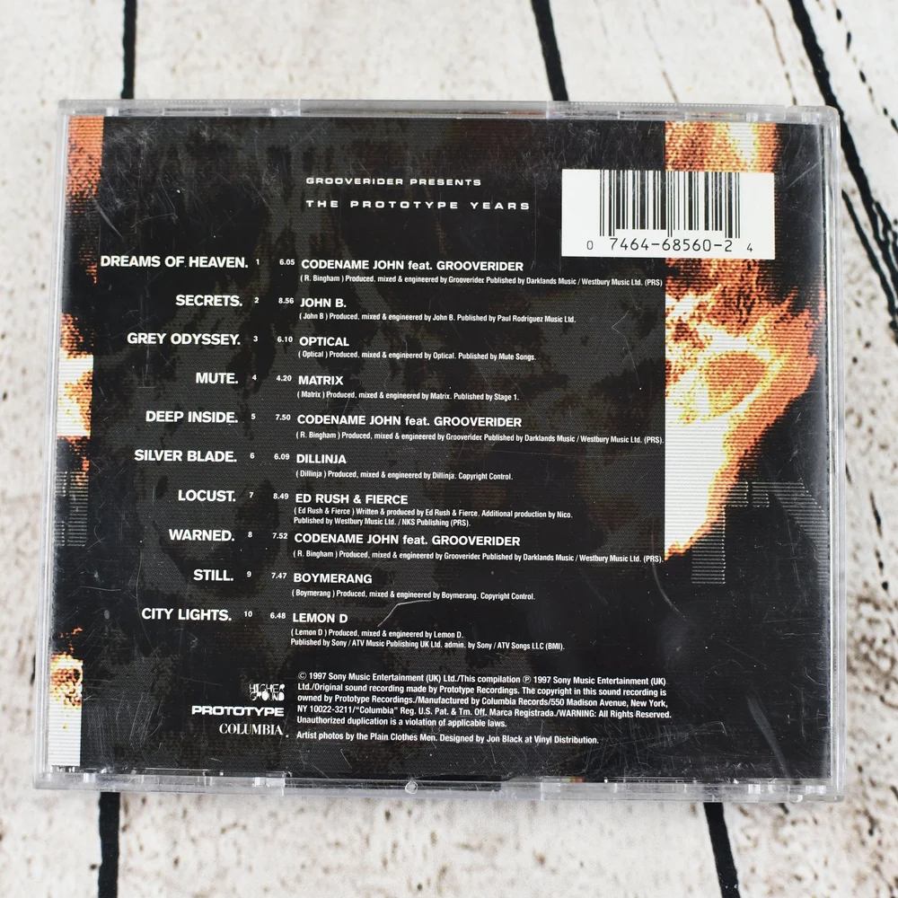 Grooverider – The Prototype Years, CD, 1997 — Spin N Round Music