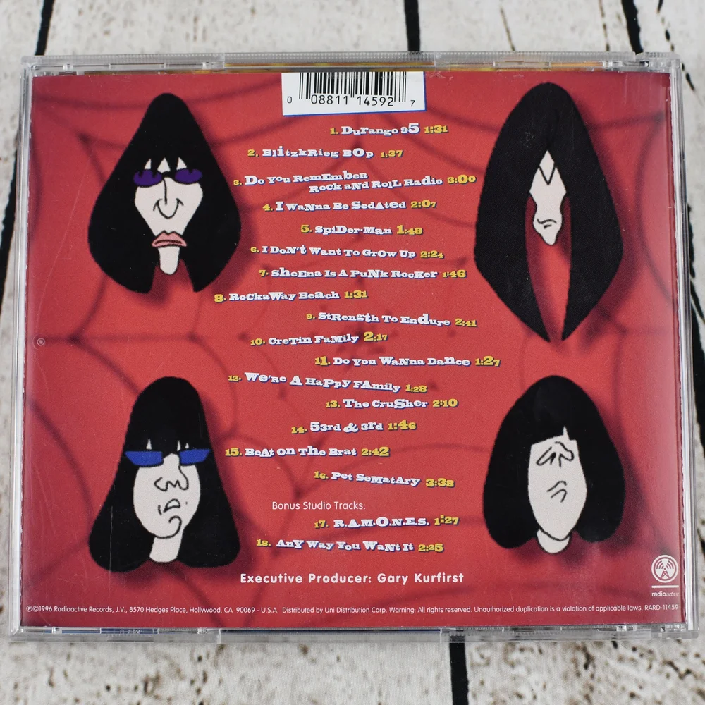 Ramones – Greatest Hits Live, CD, 1996 — Spin N Round Music