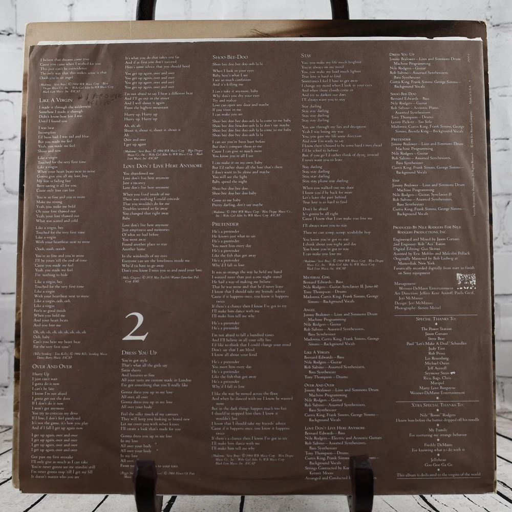 Madonna – Like A Virgin, 12