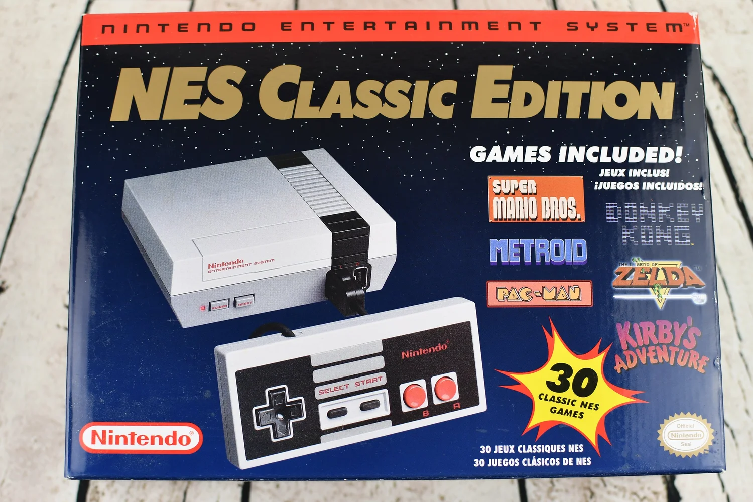 Mini NES Classic Edition System - Pre-Loaded w/ 30 Original