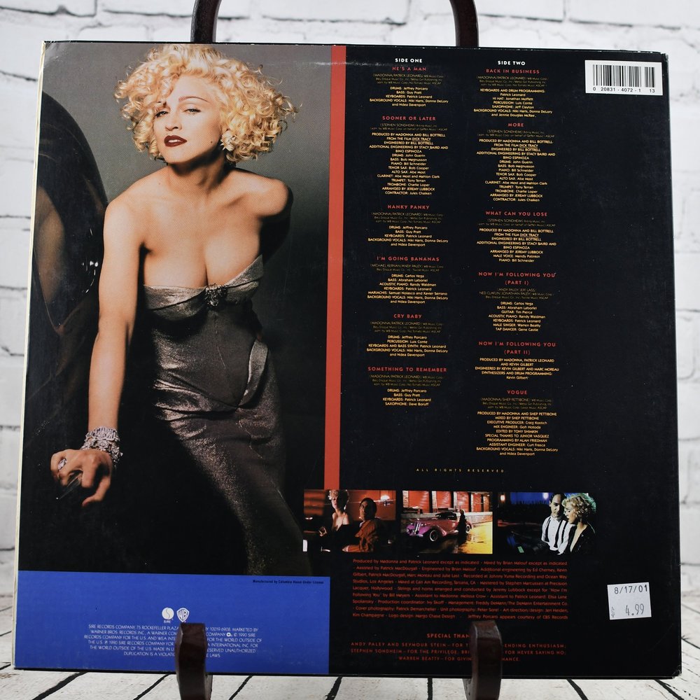 Madonna – I'm Breathless - Music From And Inspired By The Film