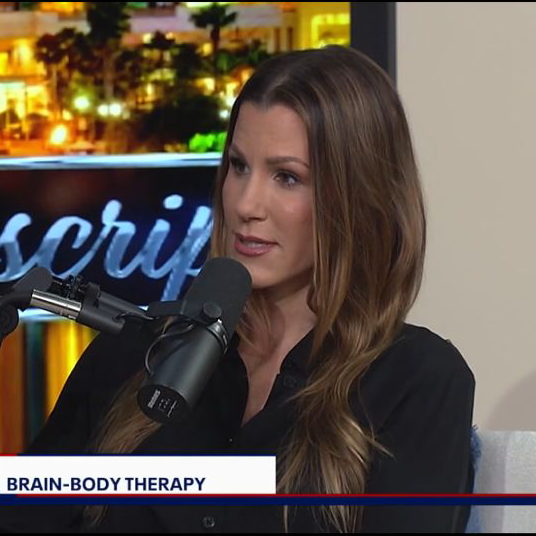 woman sitting in interview chair