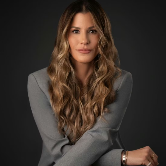 woman looking straight ahead