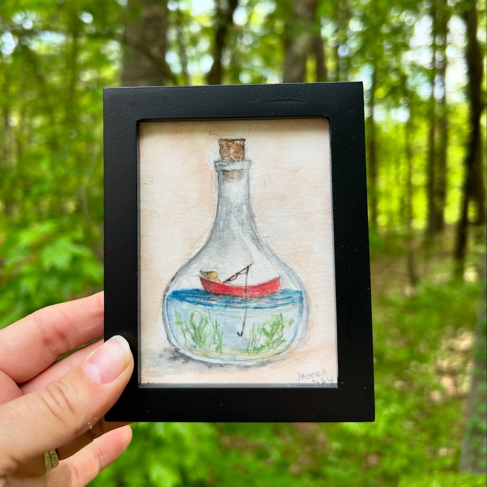 Capturing those lazy, hazy summer days in miniature form! This little gem, along with many others, is making its way to Boston today. 

Find me on Boylston Street by the Public Garden from 11 to 5. Stop by, say hi, and maybe take a piece of summer ho