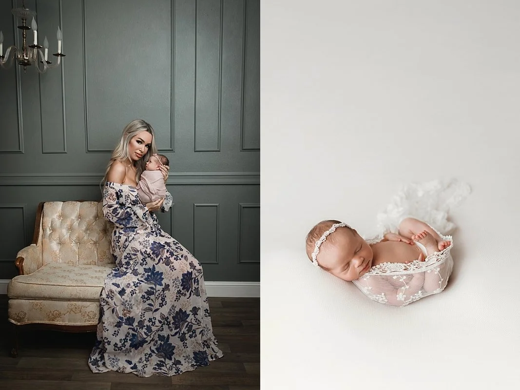 Elegant Maternity and Newborn Studio Portraits Portland