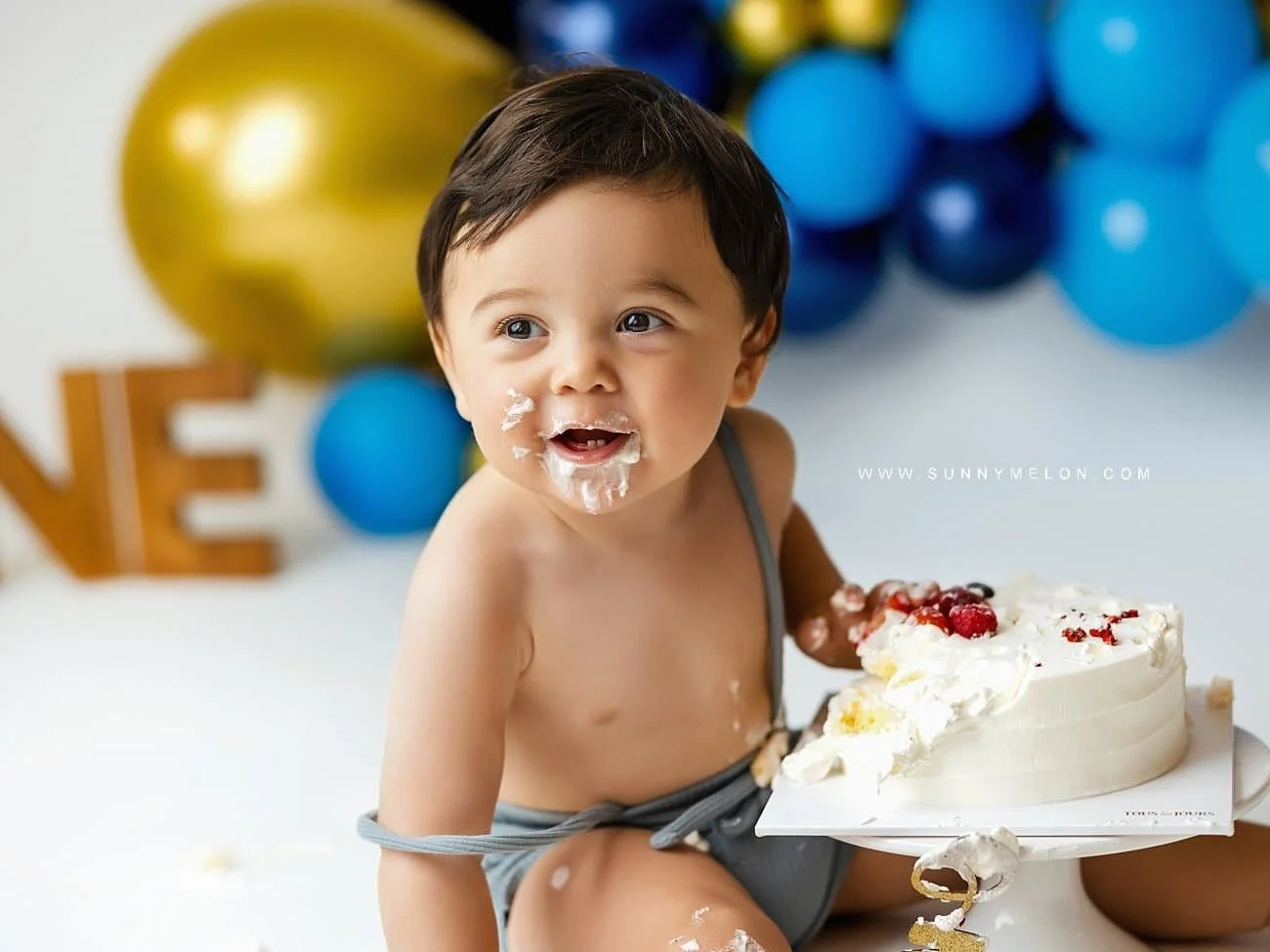 Boy’s 1st Birthday Cake Smash Session – Portland, Oregon