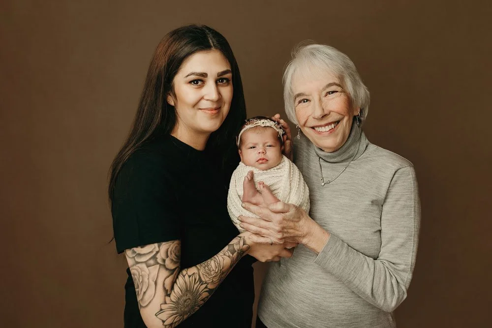lake-oswego-newborn-photographer-three-generations-portrait