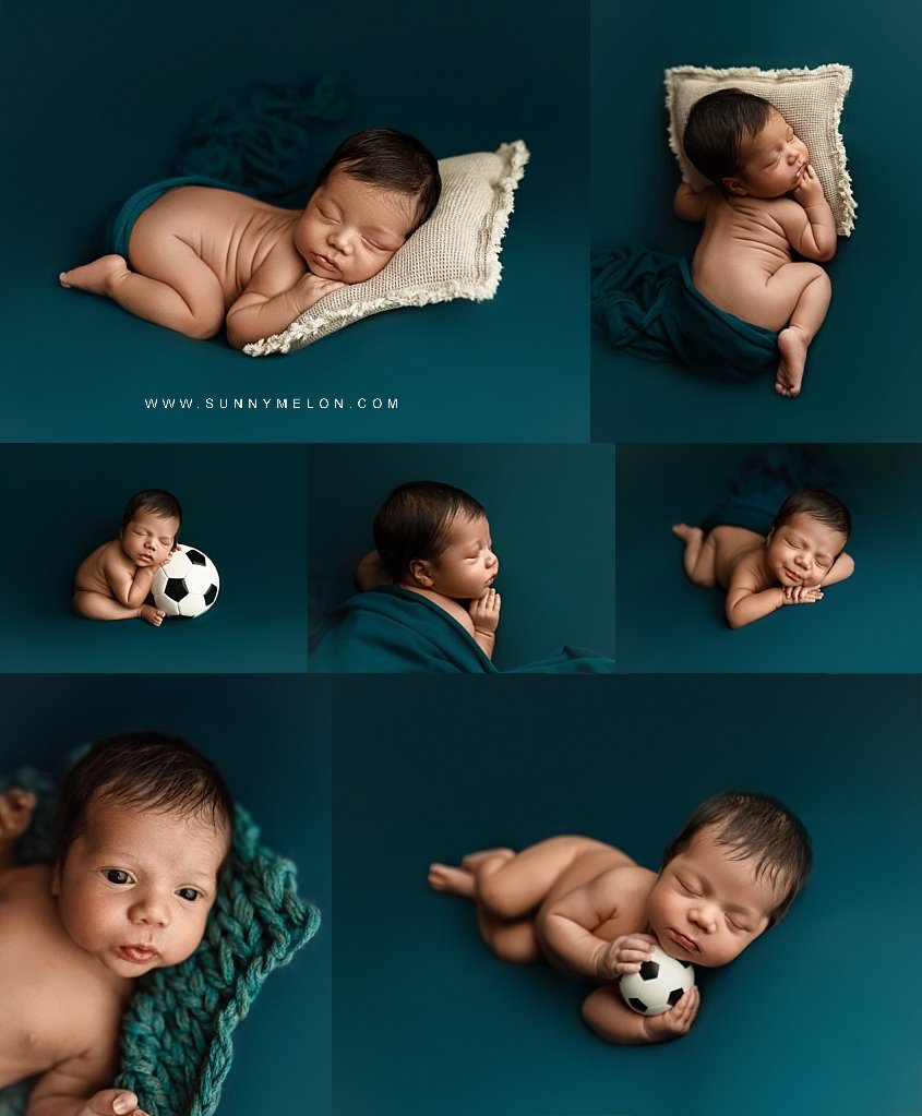 Soccer Themed Newborn Portraits Portland | Sunny Melon Photography