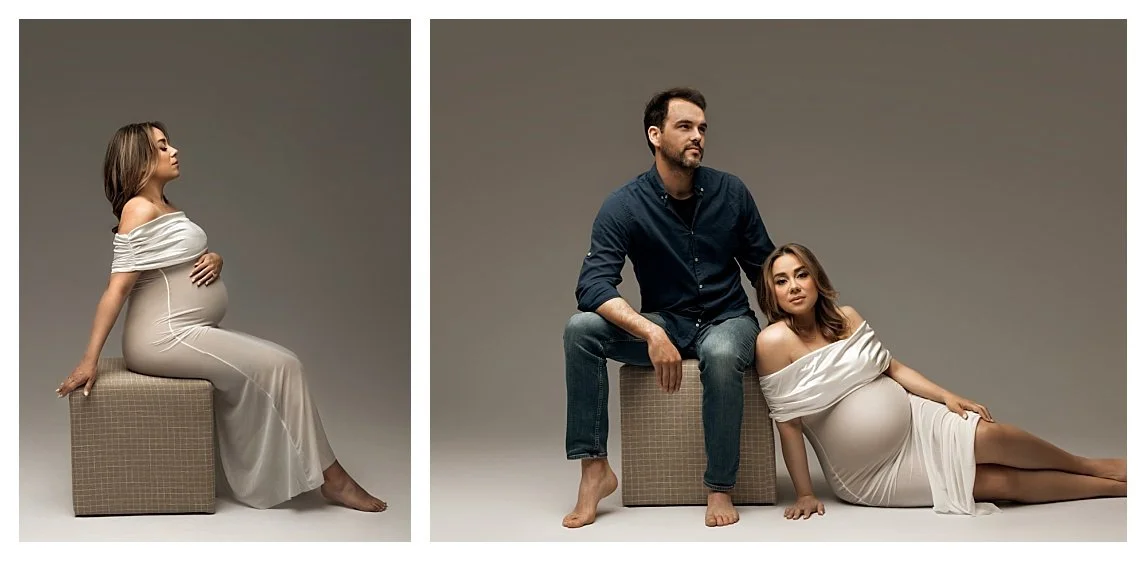 Indoor Studio Maternity Photoshoot — SunnyMelon Photography