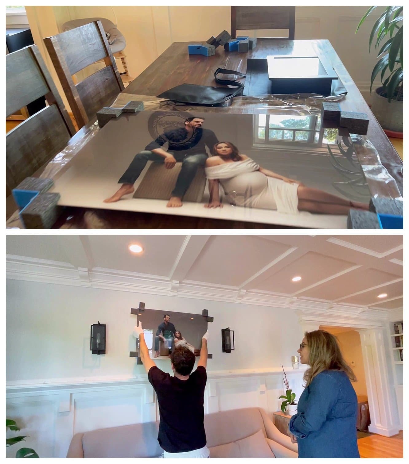 Professional Installation of Custom Maternity Acrylic Wall Art
