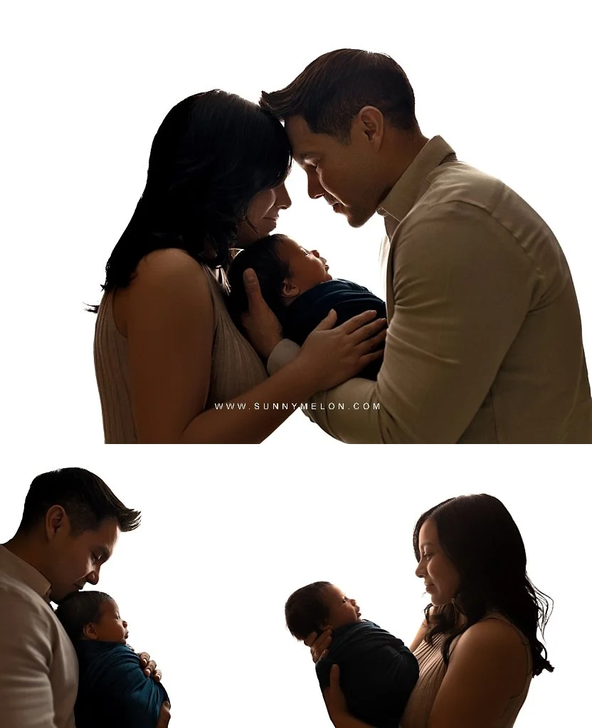 Artistic Newborn Silhouettes West Linn | Sunny Melon Photography