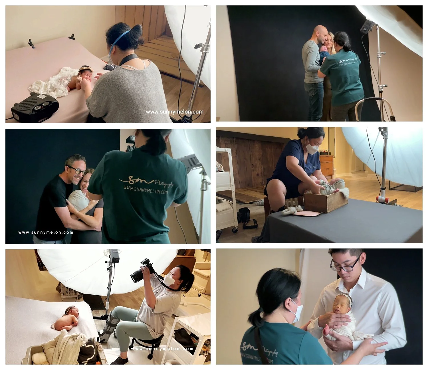 Behind the Scenes: Professional Newborn and Family Studio Sessions