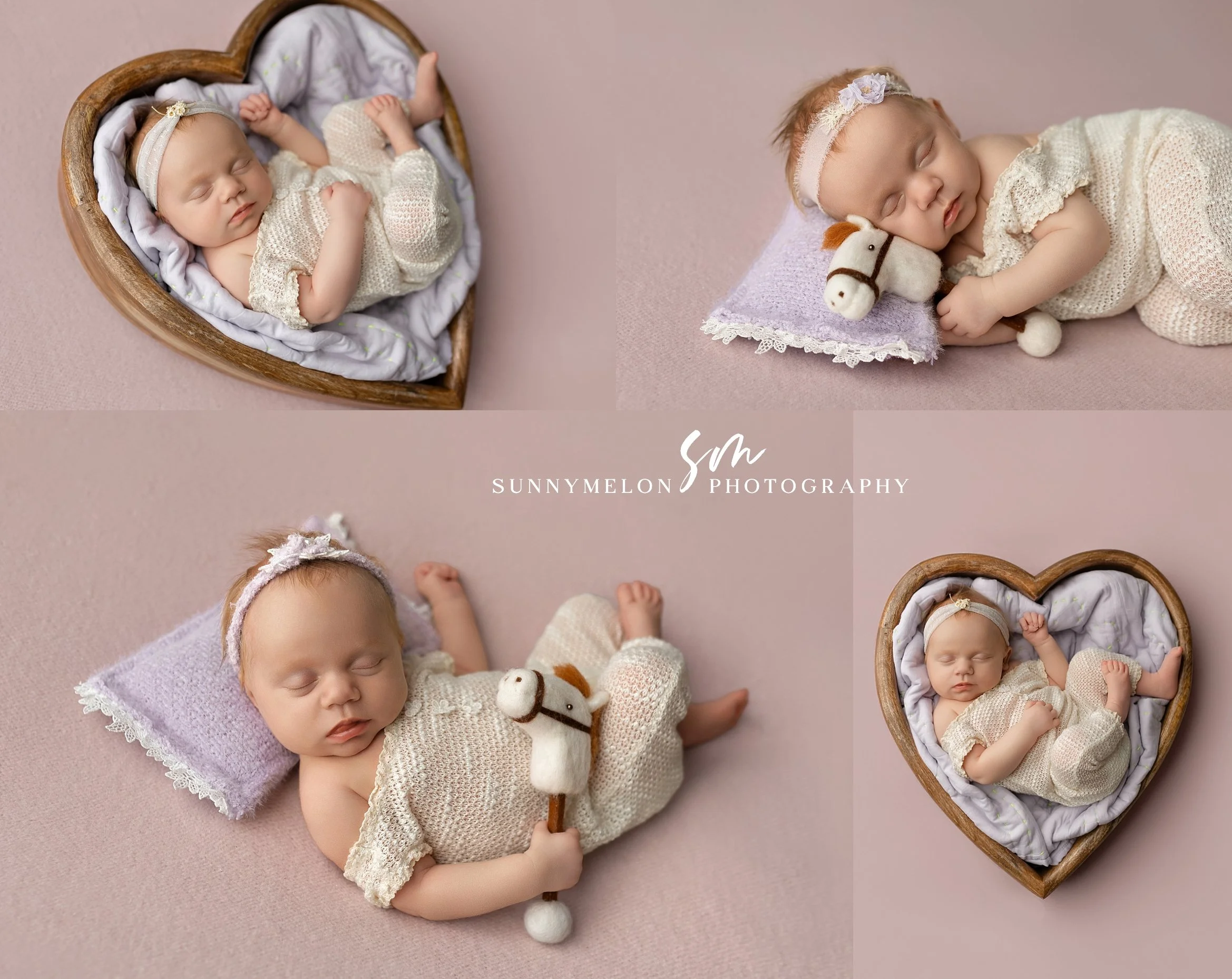 Neutral toned newborn photography session in Portland studio